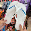 Havaianas Top (Branco) + Placa Logo e Pingente Stitch