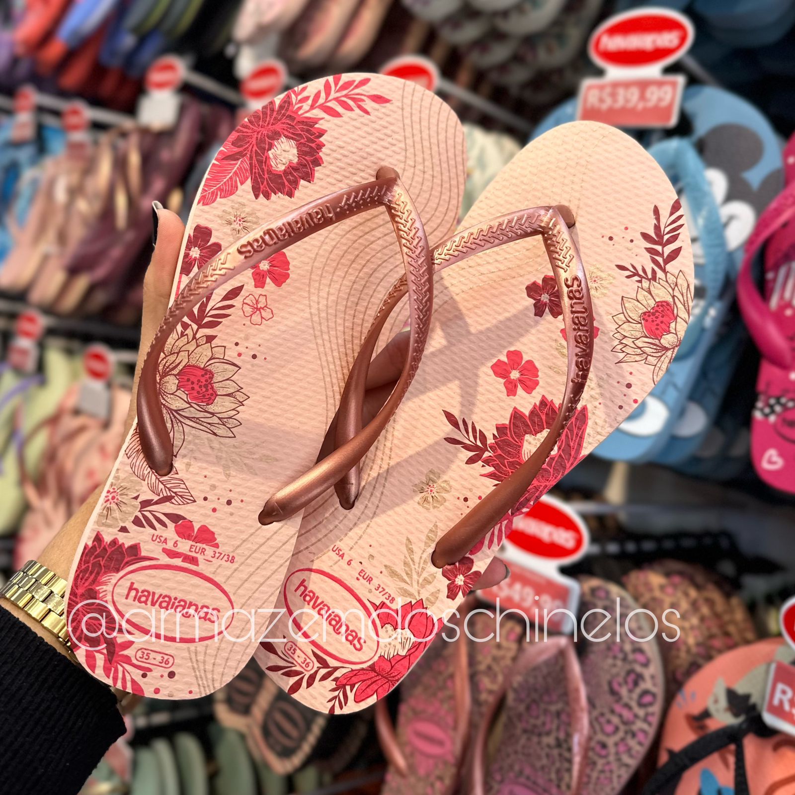 Chinelo havaianas slim store organic